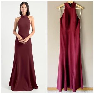 NEW | Jenny Yoo Petra Halter Bridesmaid Maxi Dress